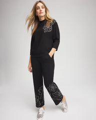 Chico's On Sale Black Zenergy® Luxe Intarsia Pants