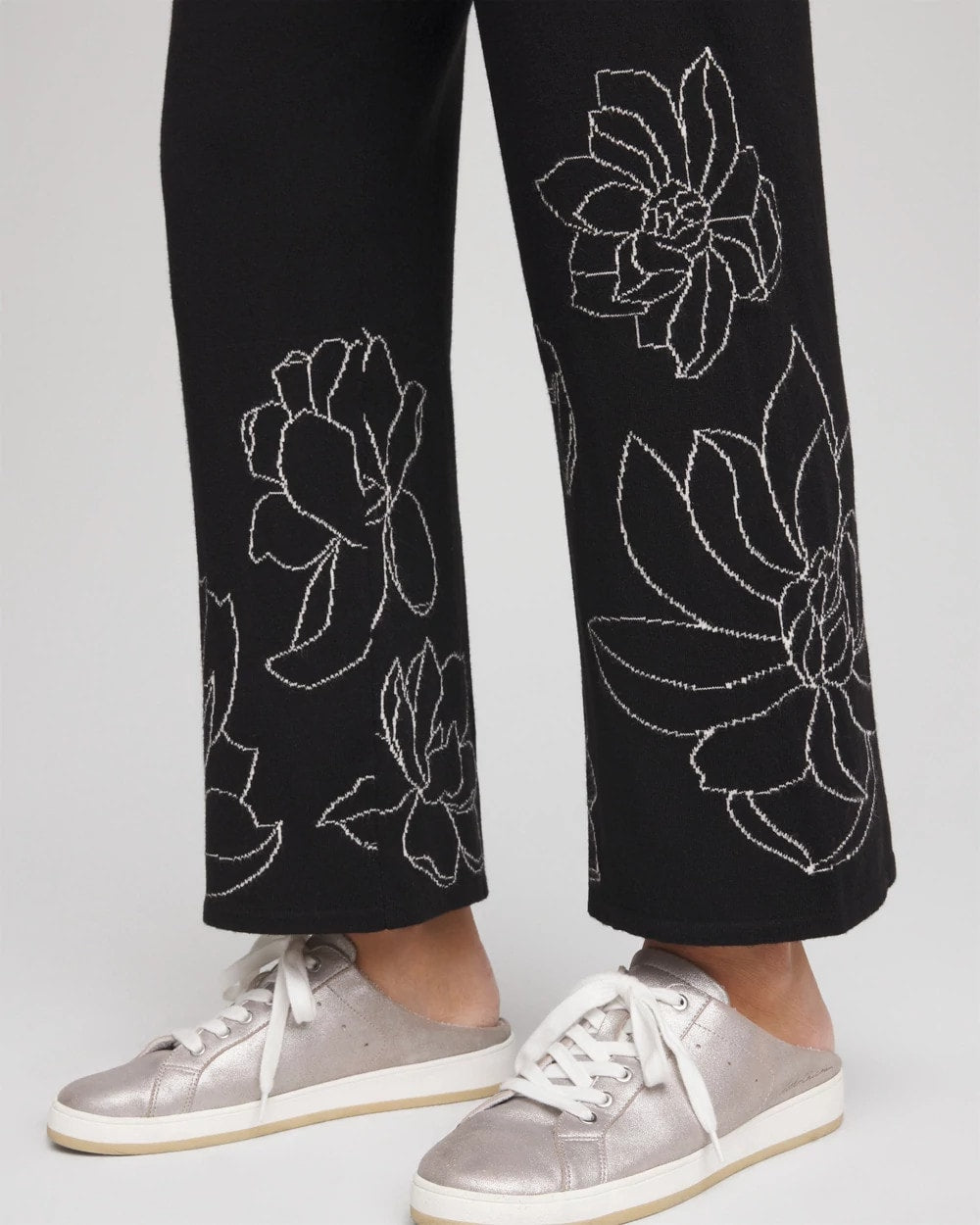 Chico's On Sale Black Zenergy® Luxe Intarsia Pants