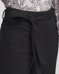 Chico's Sale Black Belted Twill Utility Cropped Pants