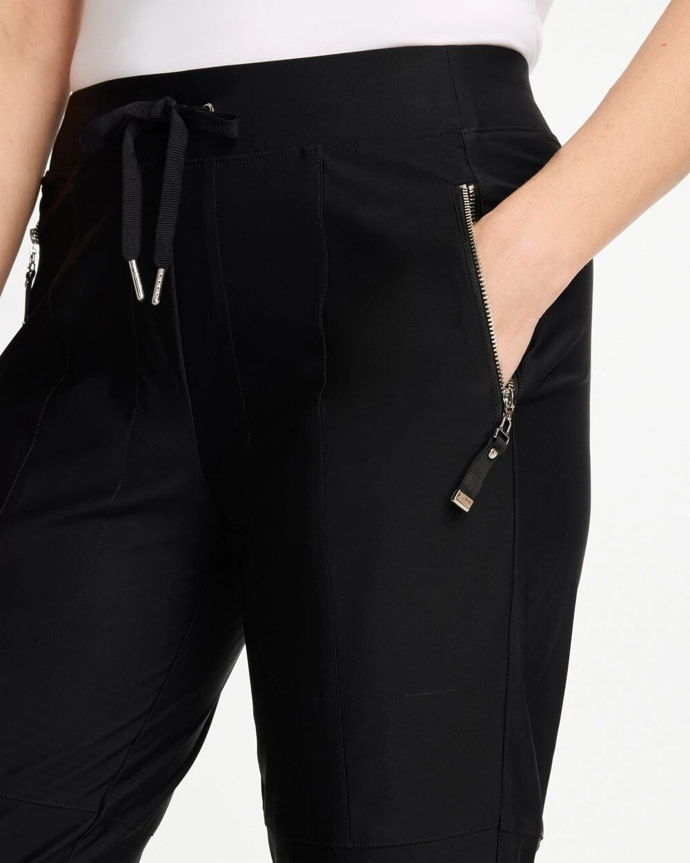 Chico's On Sale Black Zenergy® Seam Detail Stretch Pants