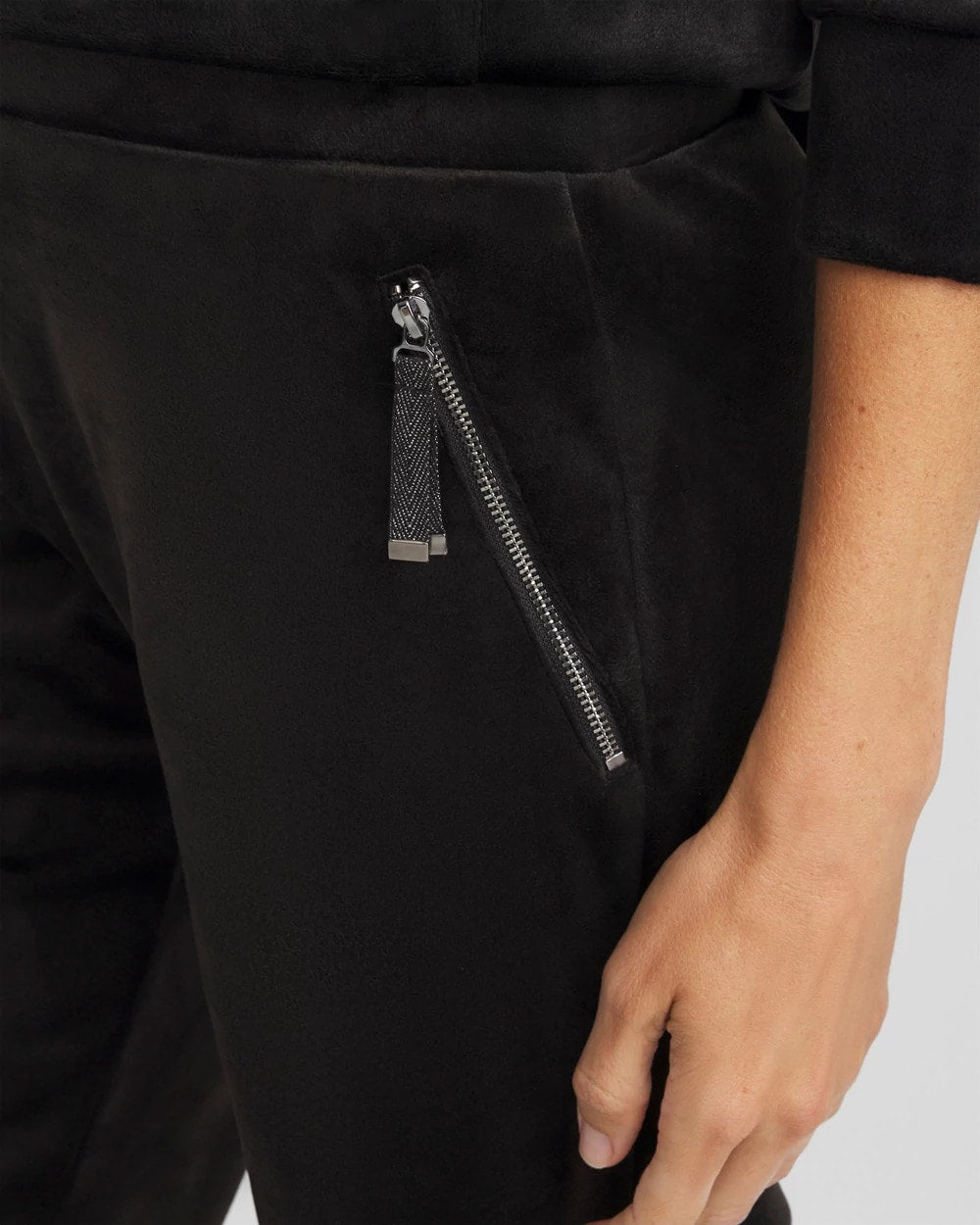 Chico's Sale Black Zenergy® Velour Tapered Ankle Pants