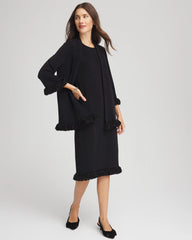 Chico's For Sale Travelers Black Travelers™ Fringe Hem Tank Dress