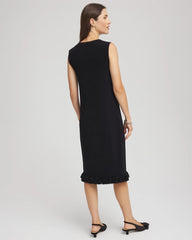 Chico's For Sale Travelers Black Travelers™ Fringe Hem Tank Dress