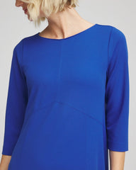 Chico's Discount Cobalt Stone Seamed Crepe Maxi Dress