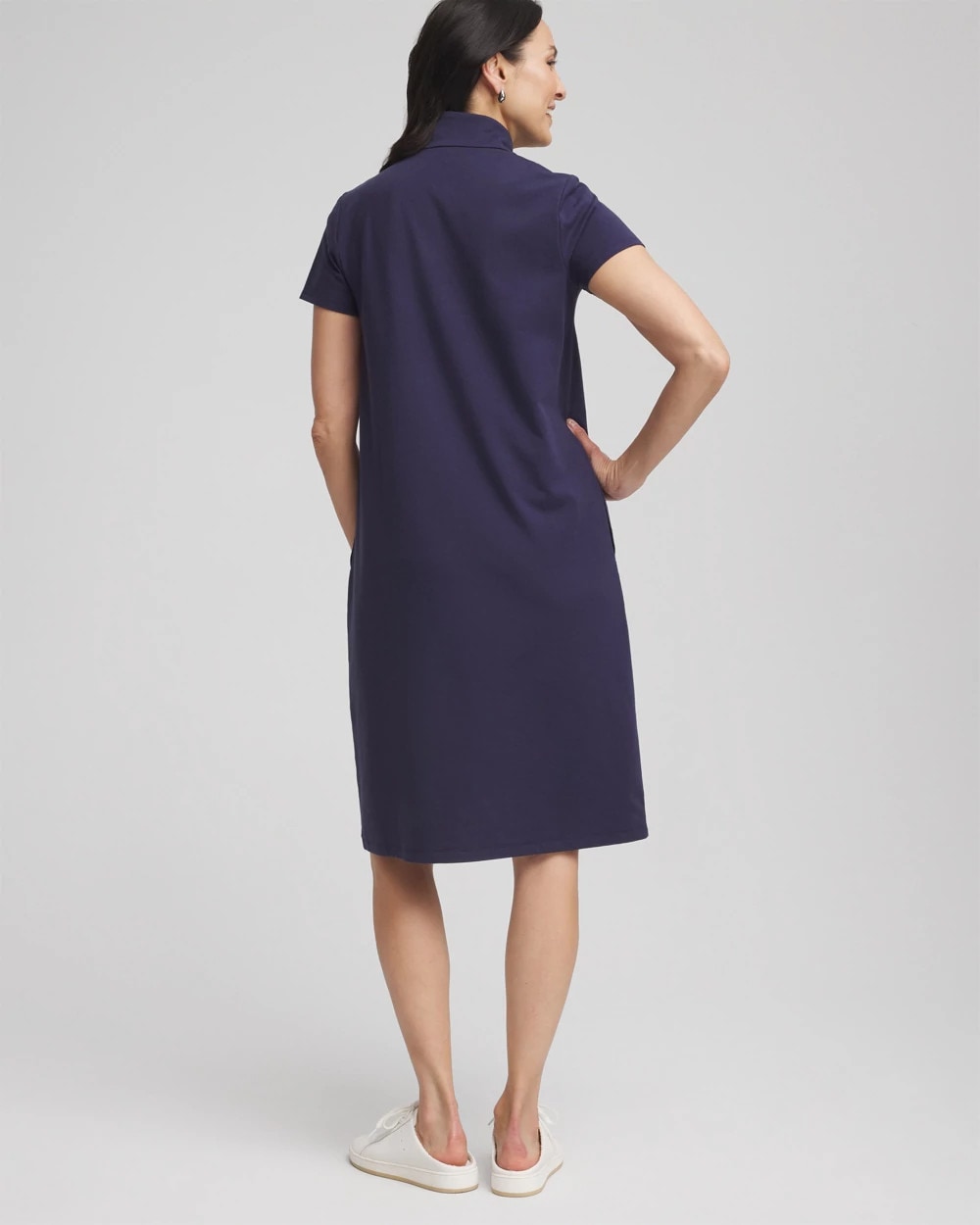 Chico's On Sale Passport Blue Zenergy® UPF Half-Zip Dress