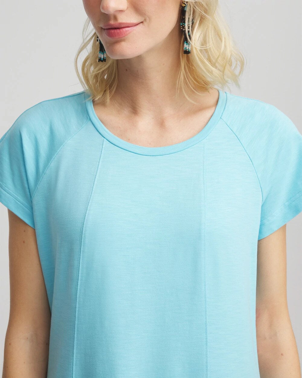 Chico's For Sale Paradiso Blue Short-Sleeved Maxi Dress