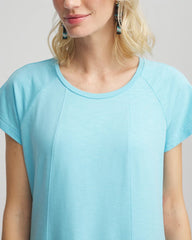 Chico's For Sale Paradiso Blue Short-Sleeved Maxi Dress