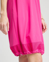 Chico's Outlet Crushed Berries Zenergy® UPF Mesh-Trim Bungee Dress