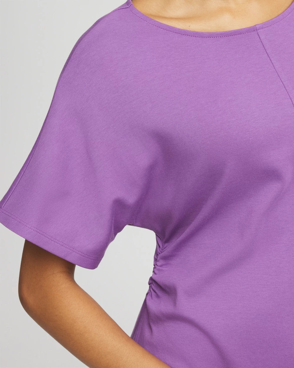Chico's On Sale Plum Shade Fit and Flare Cinched Waist Dress