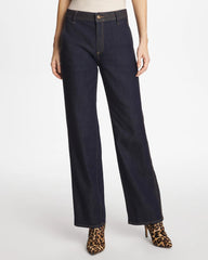 Chico's For Sale Cedar Rinse Trapunto Wide-Leg High-Rise Jeans