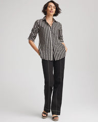 Chico's Discount Black Pull-On Wide-Leg Jeans