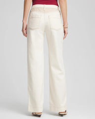 Chico's Sale Natural Seeded Sea Salt High-Rise Frayed Jeans