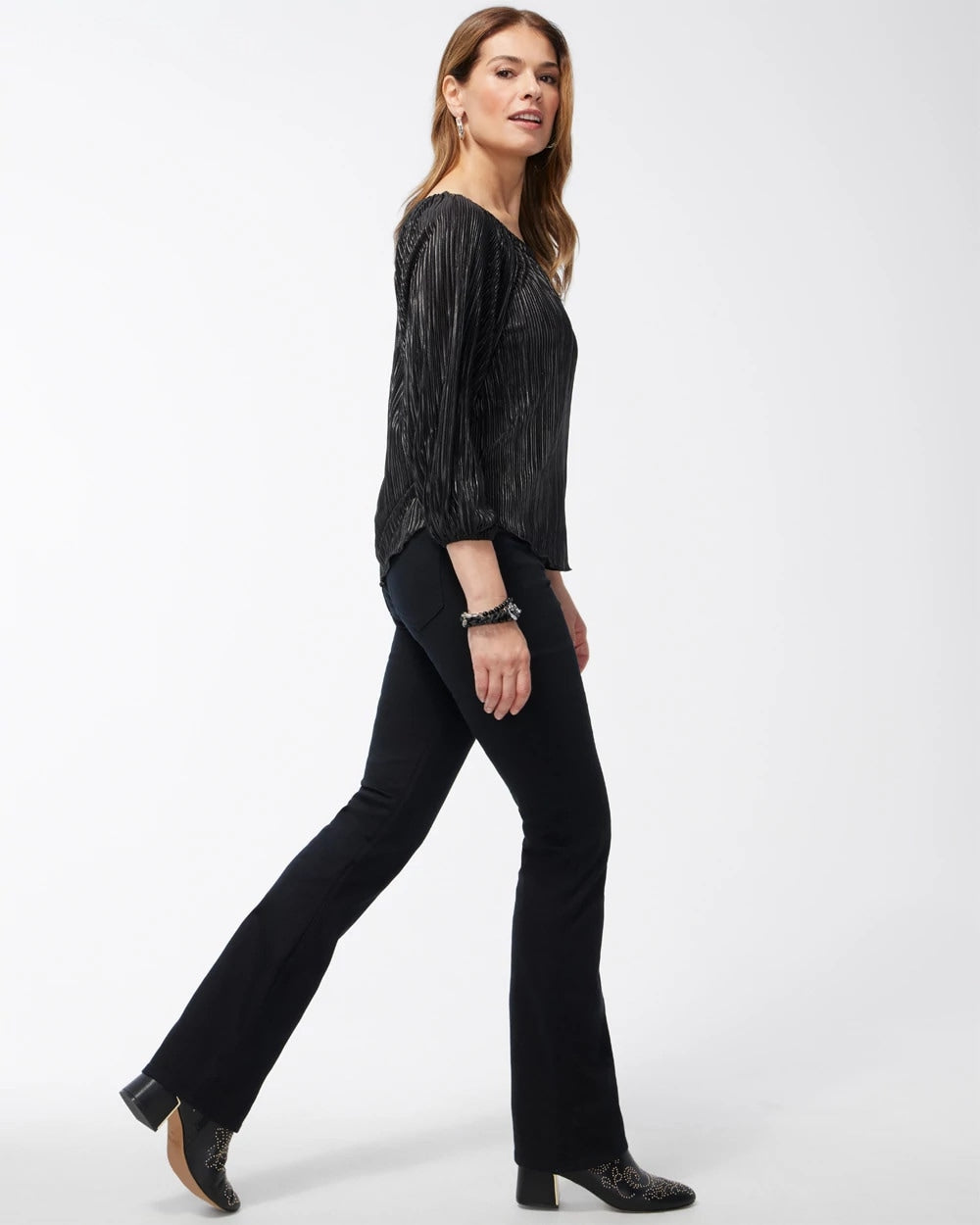 Chico's For Sale Black Black Pull-on Bootcut Jeggings