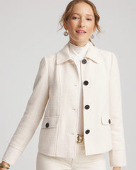 Chico's Sale English Cream Bouclé Chore Jacket