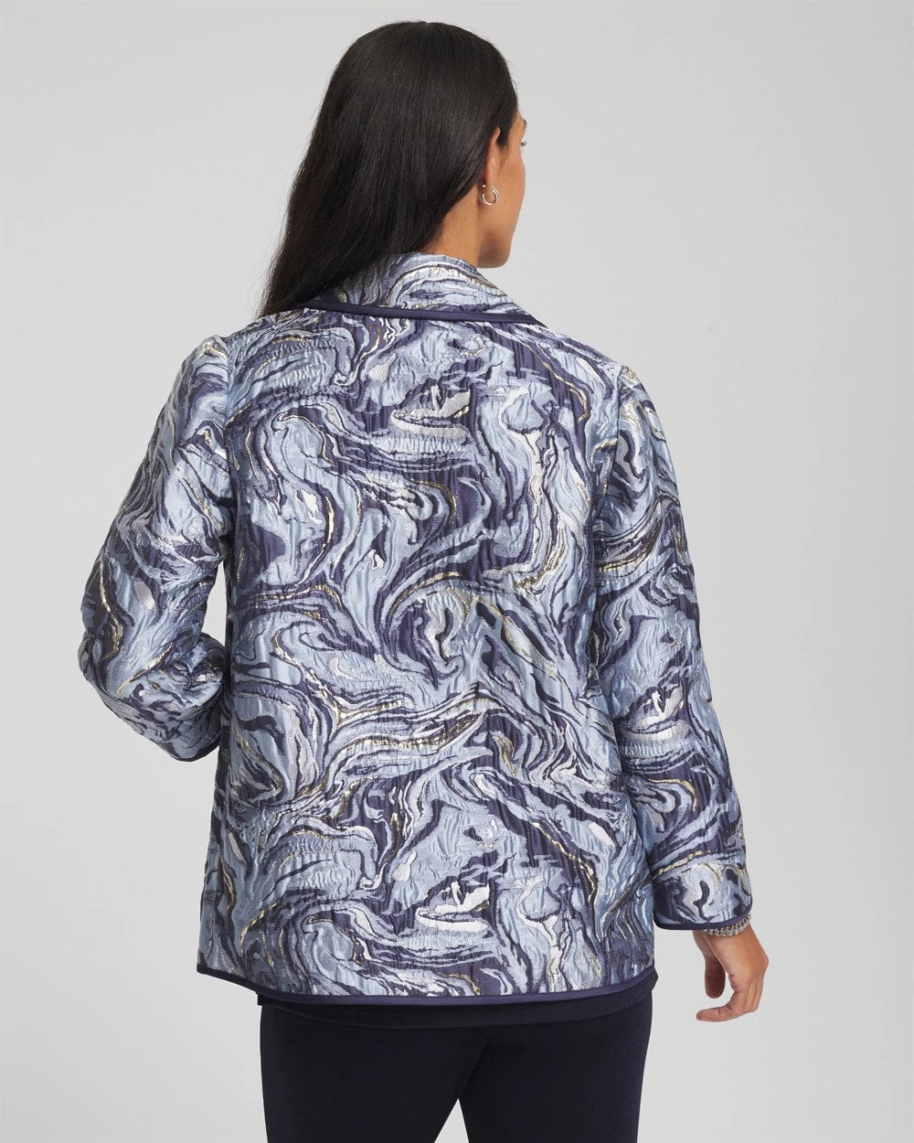 Chico's Outlet Travelers India Ink Travelers™ Jacquard Swirl Jacket