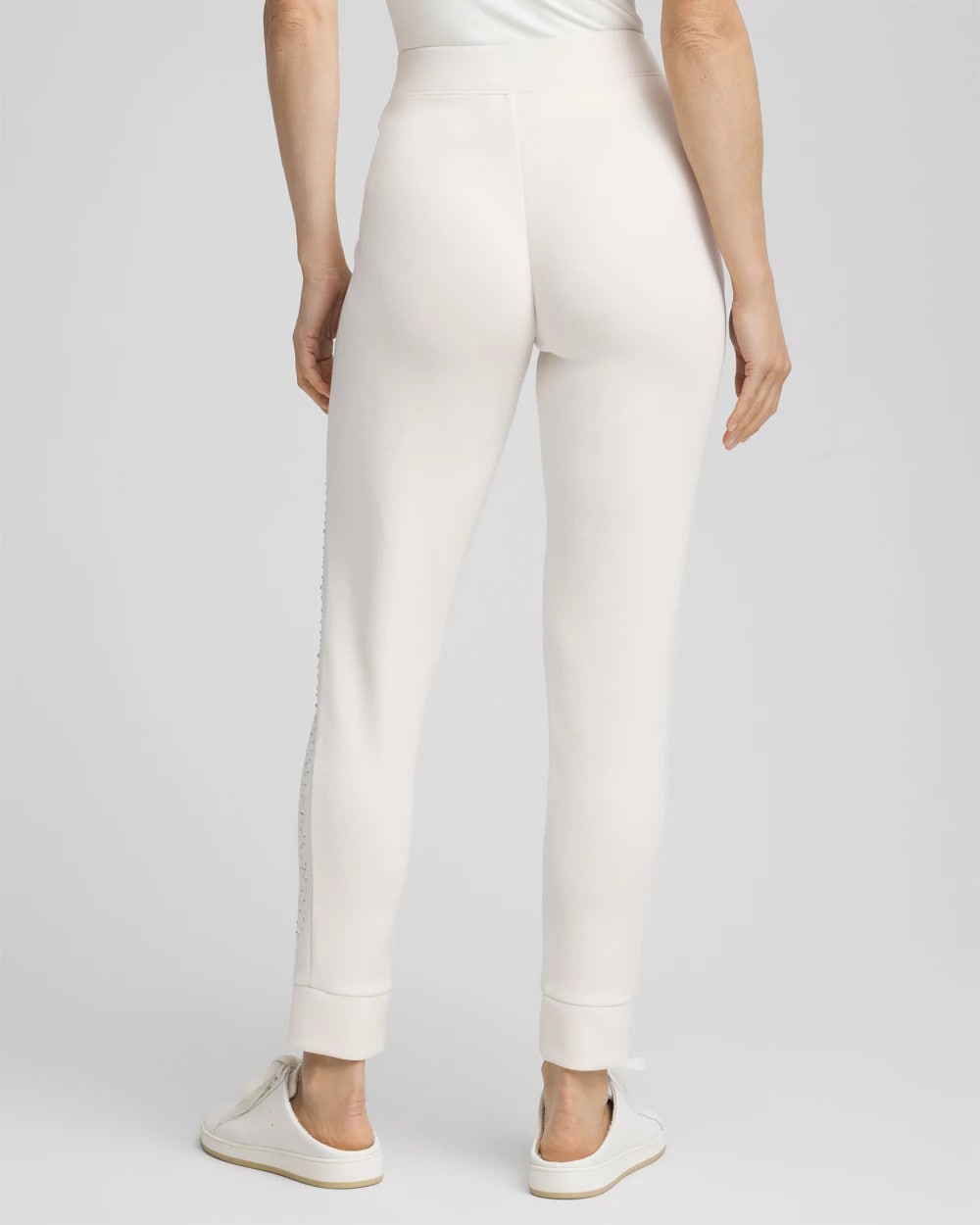 Chico's Discount English Cream Zenergy® Rhinestone Joggers