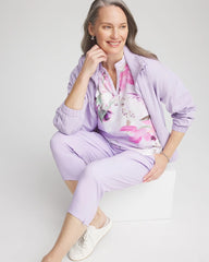 Chico's Online Violet Aura Zenergy® UPF Floral Polo