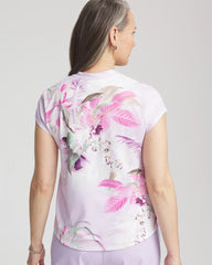 Chico's Online Violet Aura Zenergy® UPF Floral Polo