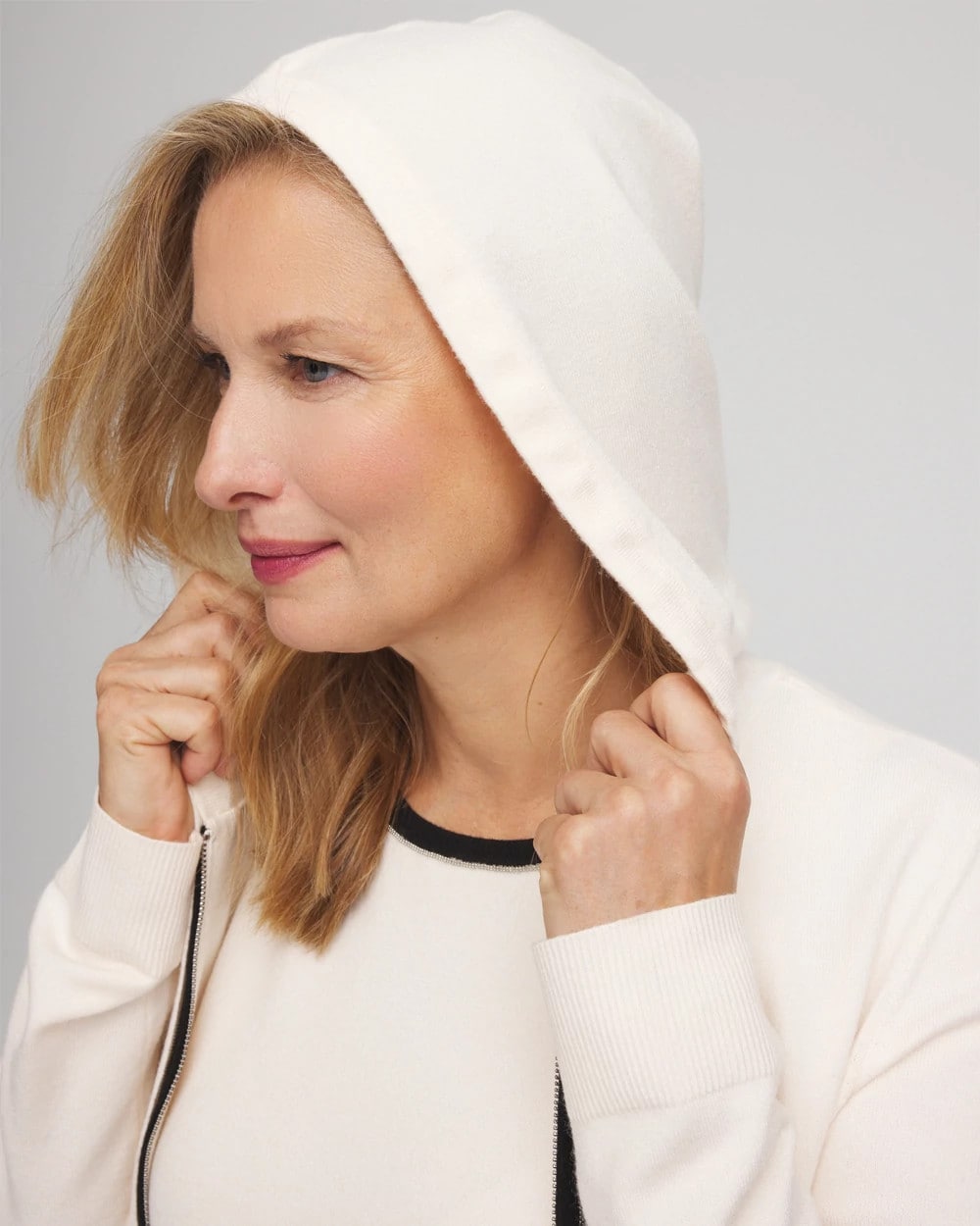 Chico's Discount English Cream Zenergy® Luxe Cashmere-Blend Jacket