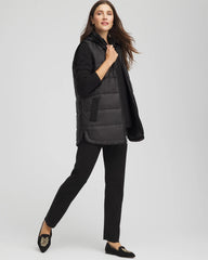Chico's For Sale Black Zenergy® Quilted Hooded Vest