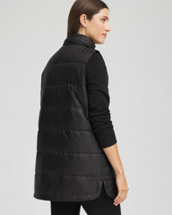 Chico's For Sale Black Zenergy® Quilted Hooded Vest