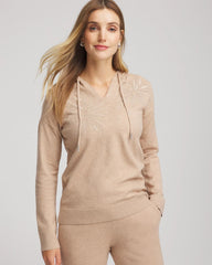 Chico's Outlet Champagne Fizz Zenergy® Luxe Embroidered Pullover Sweater