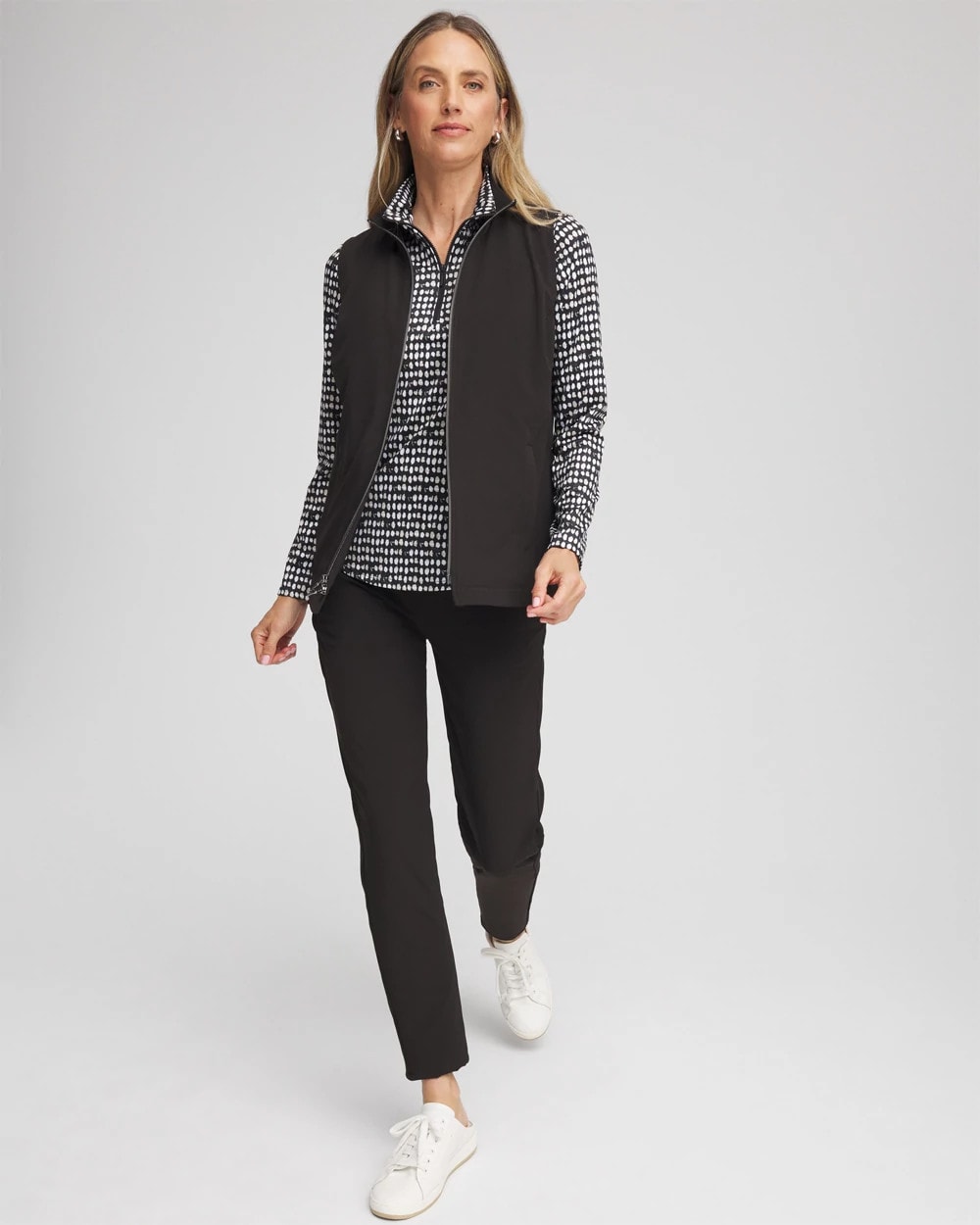 Chico's On Sale Black Zenergy® UPF Front-Zip Travel Vest