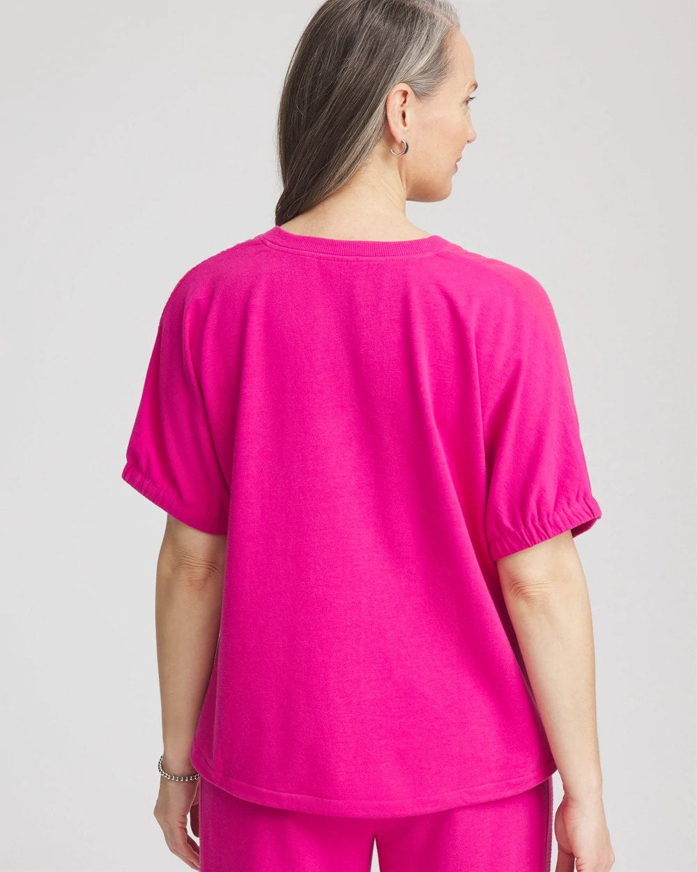 Chico's On Sale Crushed Berries Zenergy® Gauze Lounge Shirt