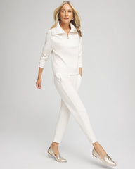 Chico's Online Ecru Zenergy® Heathered Ankle Pants