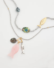 Chico's Sale Silver Chico's Originals White Jade Ocean Necklace
