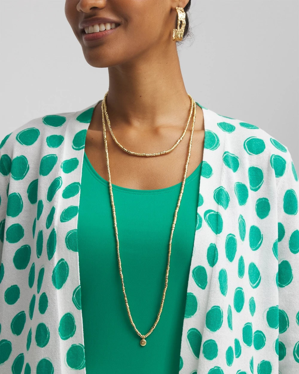 Chico's For Sale Gold Long Goldtone Seed Bead Necklace