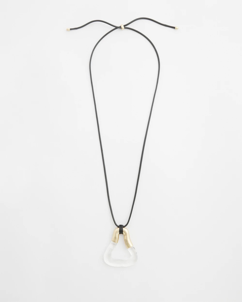 Chico's Online Lucite Adjustable Lucite Pendant Necklace