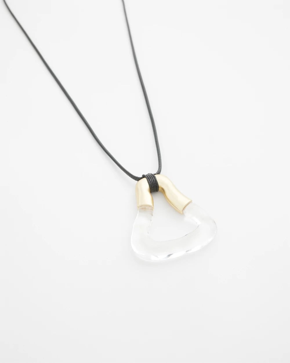 Chico's Online Lucite Adjustable Lucite Pendant Necklace