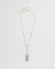 Chico's Discount Pink Adjustable Opalescent Pendant Necklace