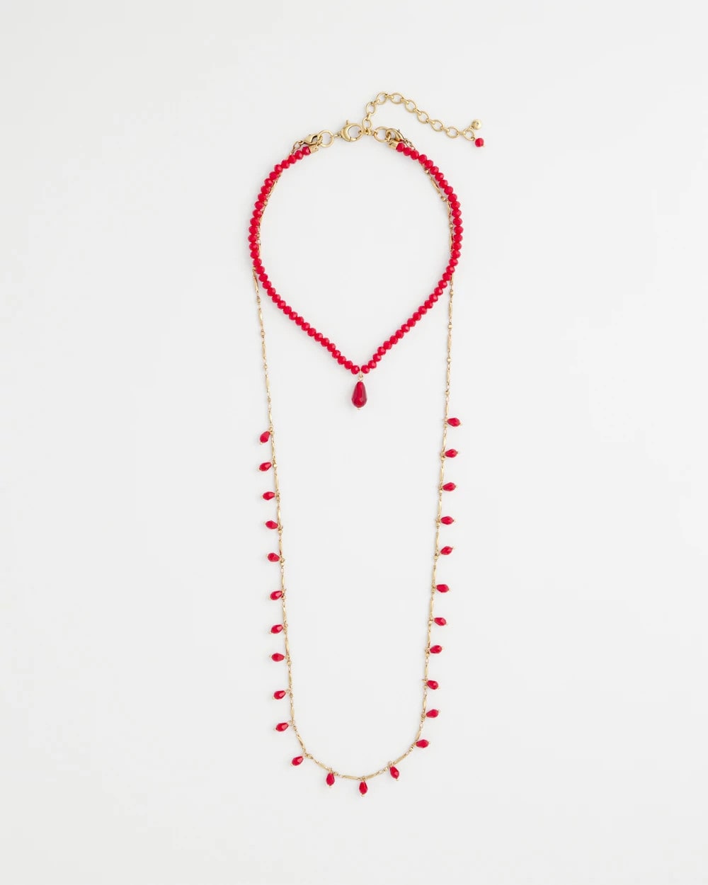 Chico's Sale Red Convertible Red Necklace