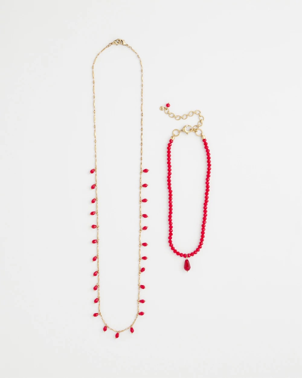 Chico's Sale Red Convertible Red Necklace