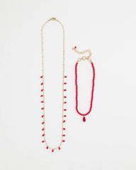 Chico's Sale Red Convertible Red Necklace