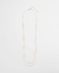 Chico's On Sale Pink Pink Double-Strand Necklace