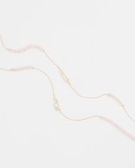 Chico's On Sale Pink Pink Double-Strand Necklace