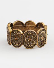 Chico's Discount Gold Medallion Stretch Bracelet