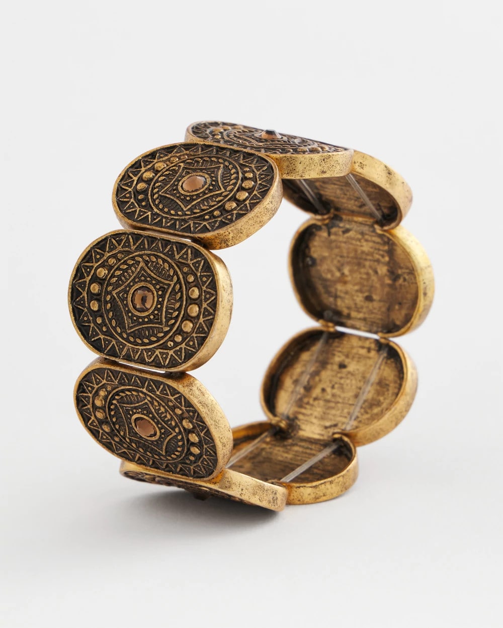 Chico's Discount Gold Medallion Stretch Bracelet
