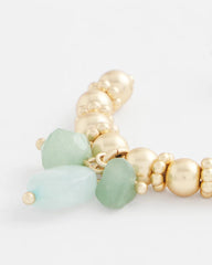 Chico's For Sale Gold No Droop® Gem Beaded Hoop Earrings