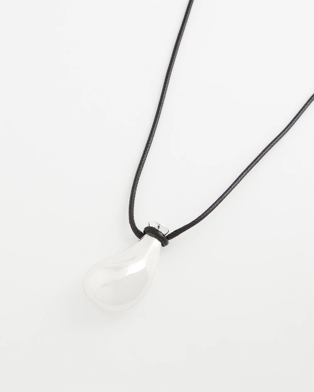 Chico's Discount Mixed Metals Silvertone Adjustable Pendant Necklace