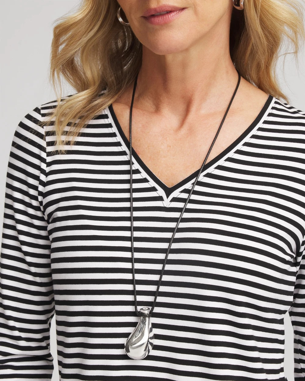 Chico's Discount Mixed Metals Silvertone Adjustable Pendant Necklace