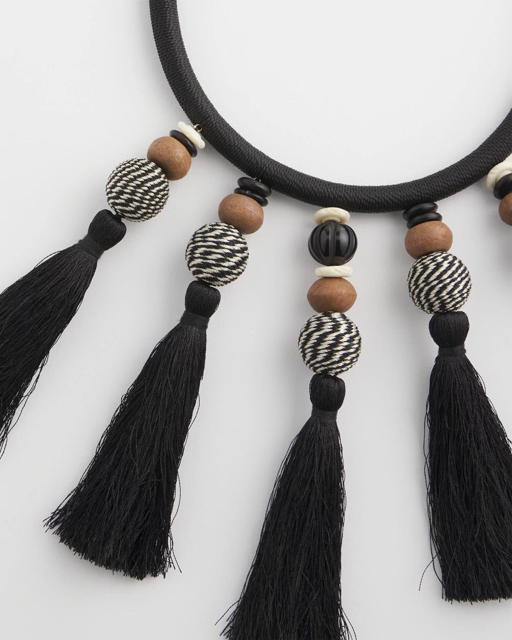 Chico's Outlet Neutral Chico's Originals Tassel Statement Necklace