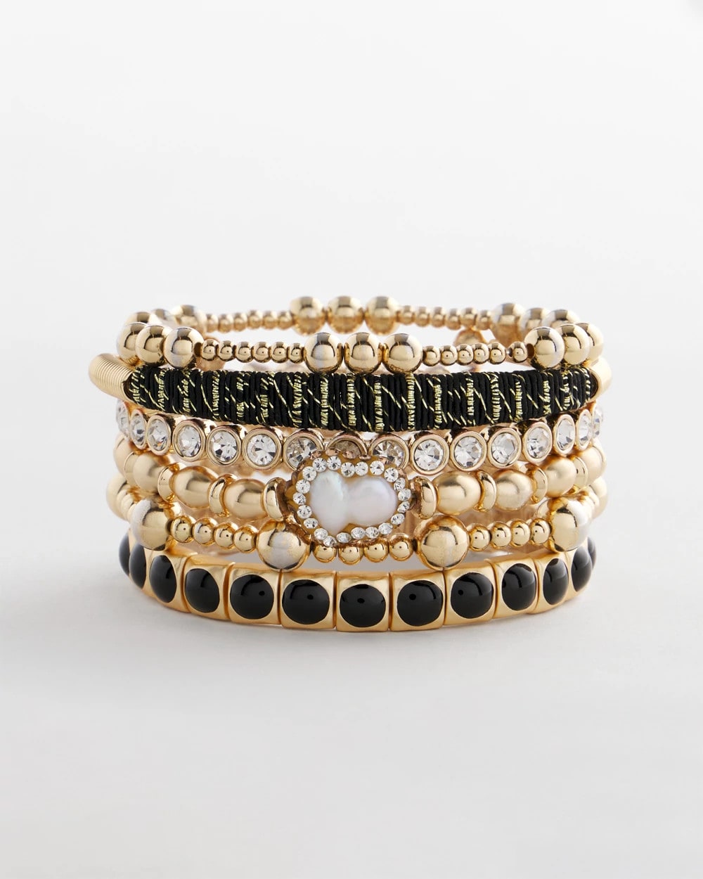 Chico's For Sale Black/Gold Thread Wrapped Cuff Bracelet