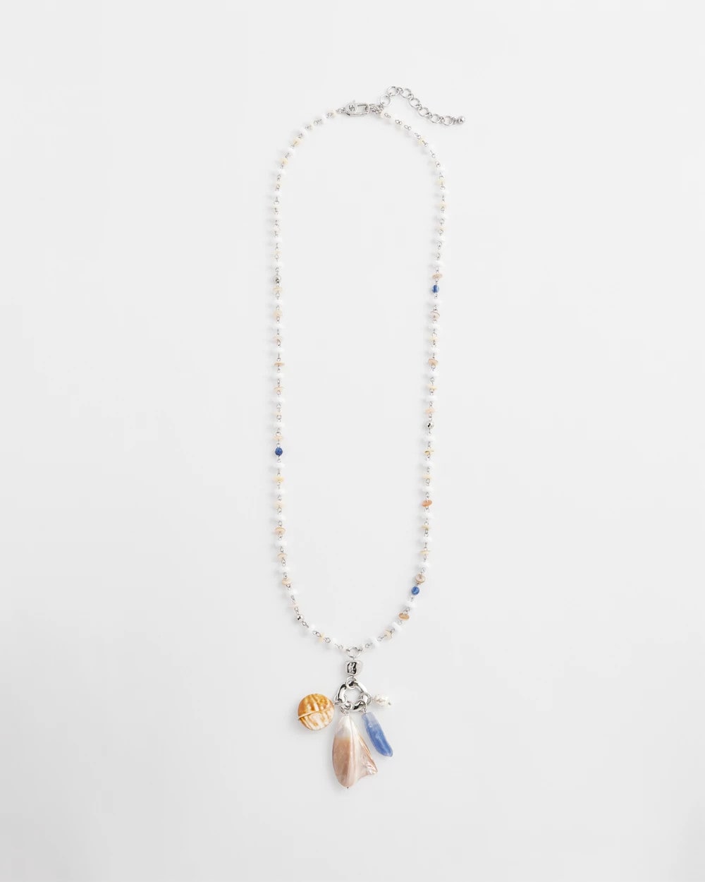Chico's Online Multi Seashell Beaded Pendant Necklace