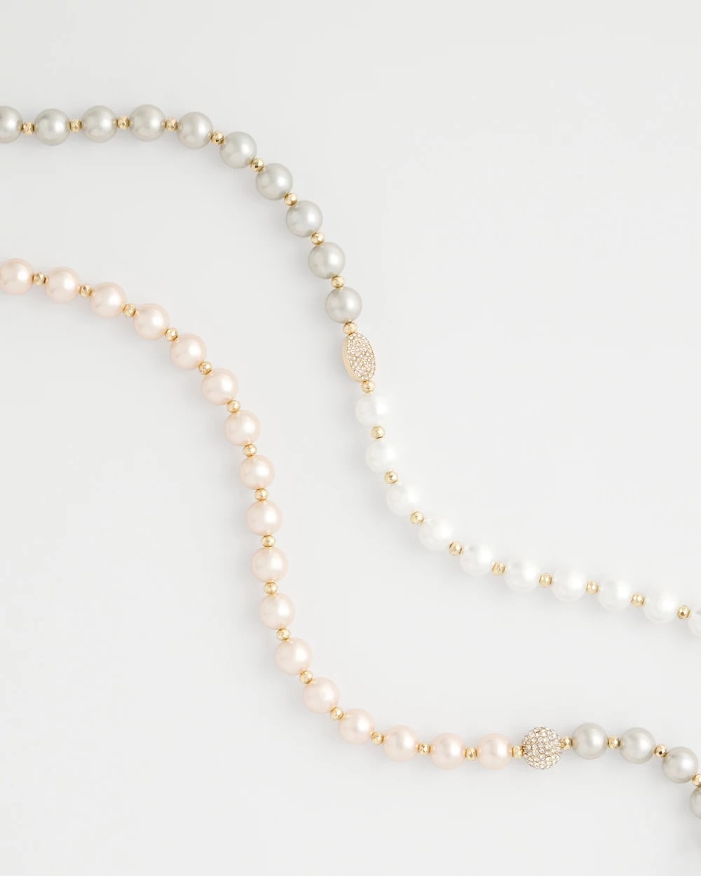 Chico's Outlet Pink Art Deco Beaded Necklace