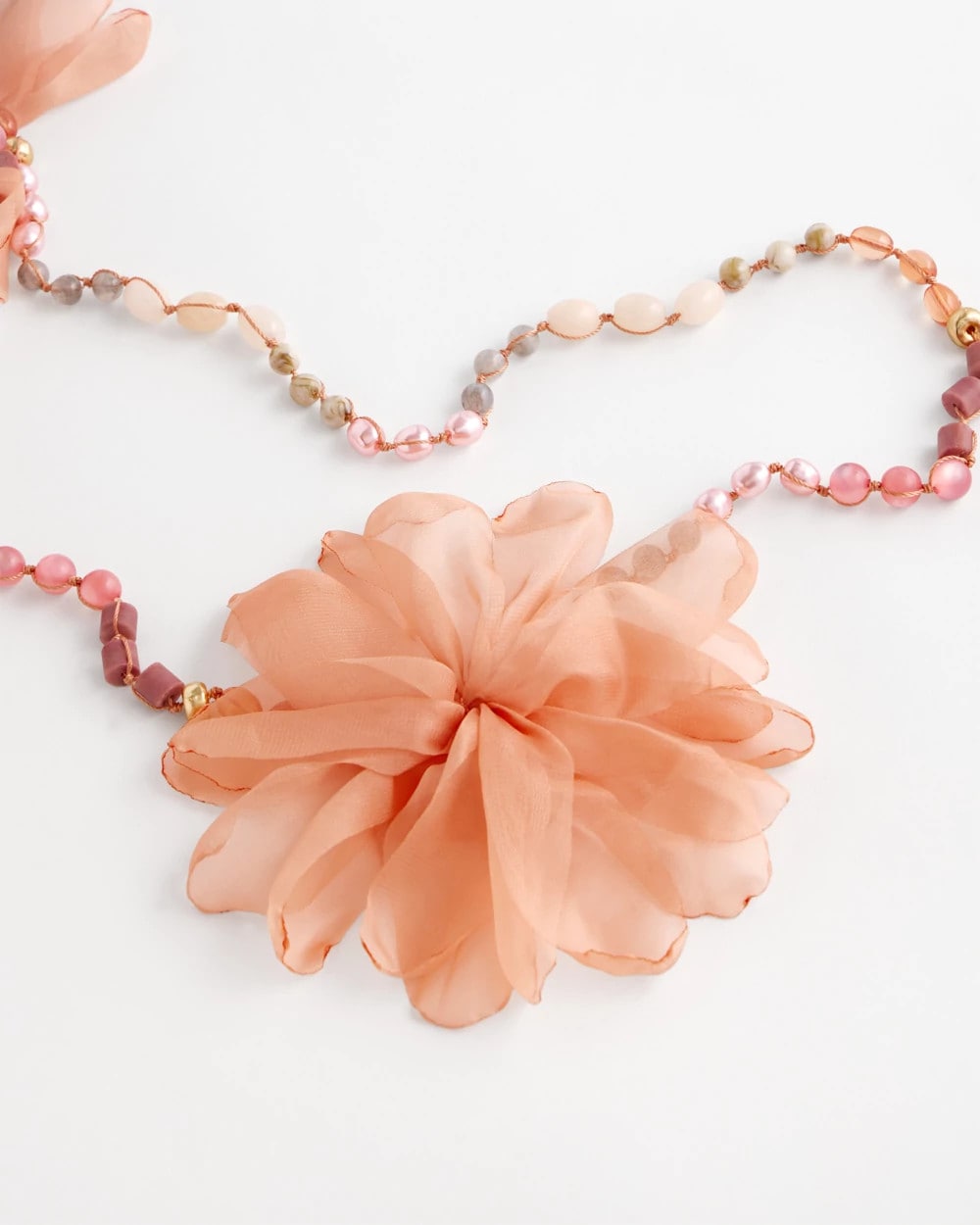 Chico's For Sale Pink Pink Floral Aventurine Long Single Necklace