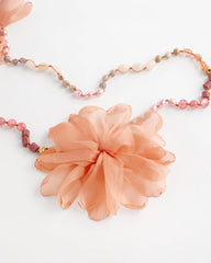 Chico's For Sale Pink Pink Floral Aventurine Long Single Necklace